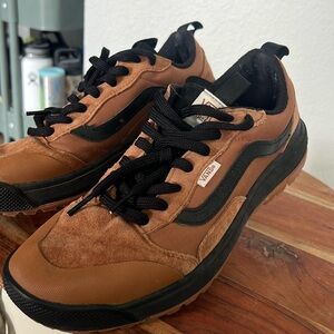 Vans Men's Brown and Black Sneakers